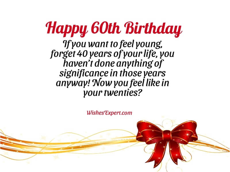 funny happy 60th birthday Wishes