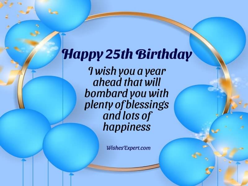 25th birthday message