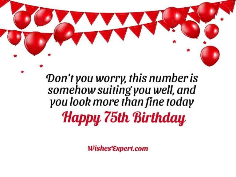 35+ Best 75th birthday Wishes And Messages