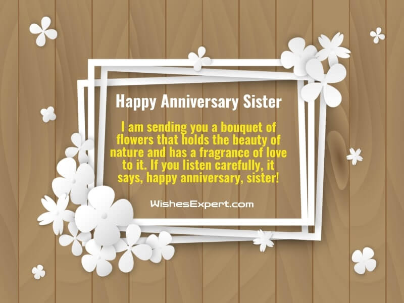 happy anniversary sister