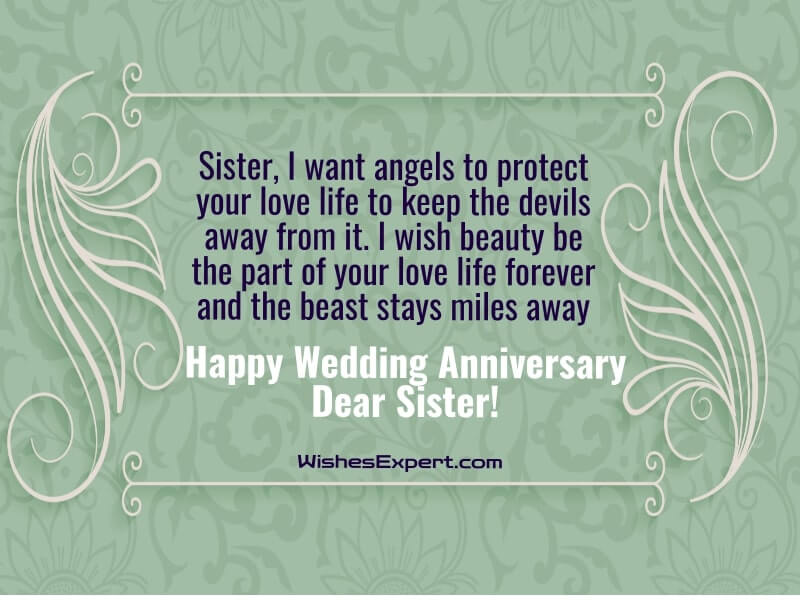 happy anniversary sister