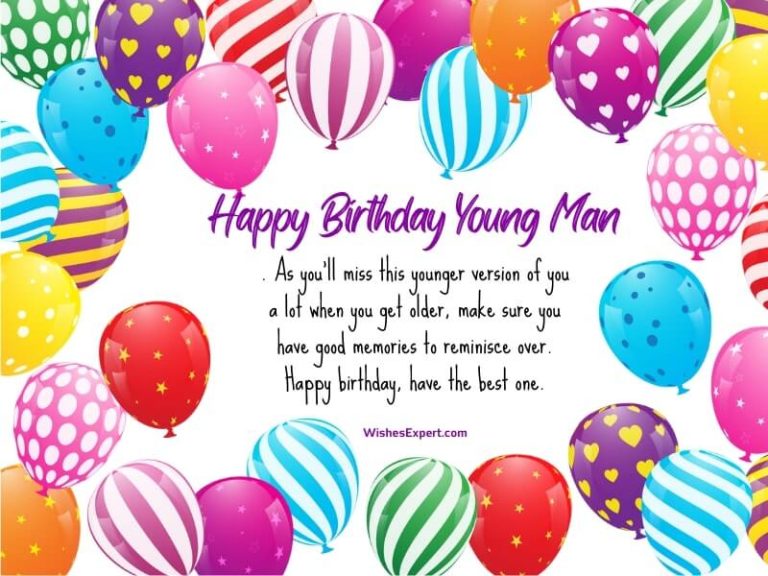 25 Best Birthday Wishes for Young Man