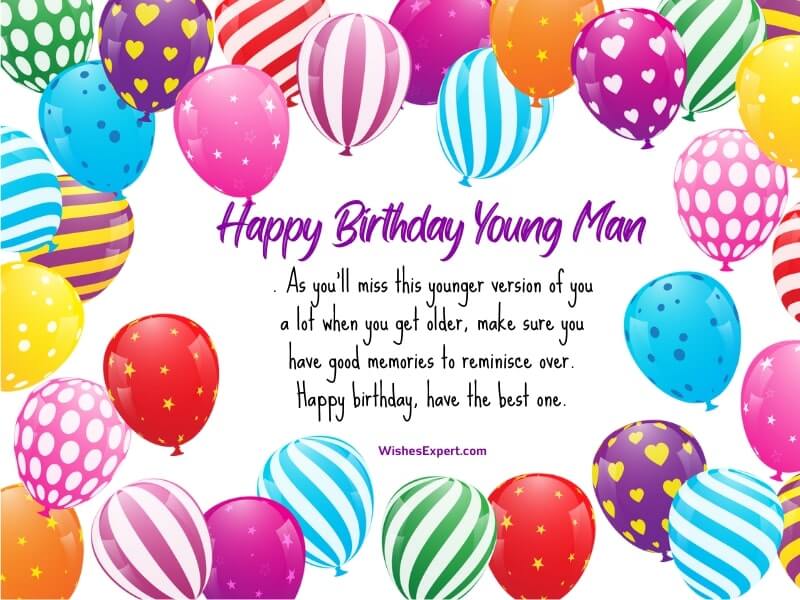 Birthday Wishes For Young Man