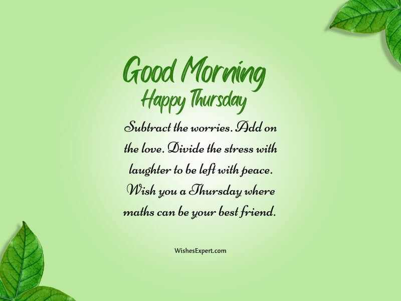 Good Morning Thursday Wishes