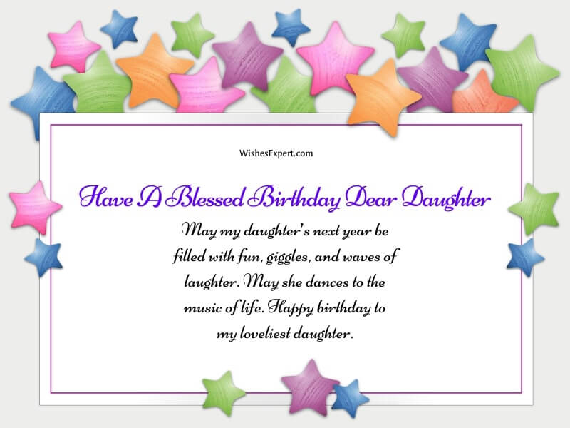 birthday blessings for daughter