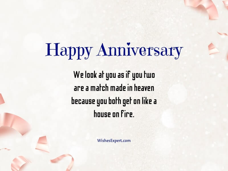 Anniversary wishes for the couple