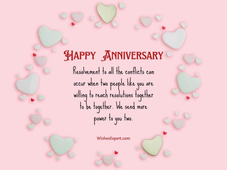 Anniversary wishes for the couple