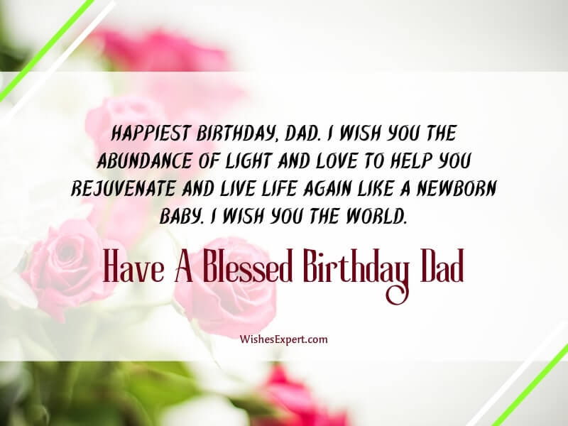 Birthday Blessings messages for dad
