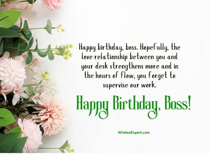 Birthday Wishes And Messages For Boss