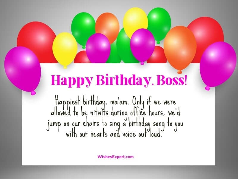 Happy Birthday Boss