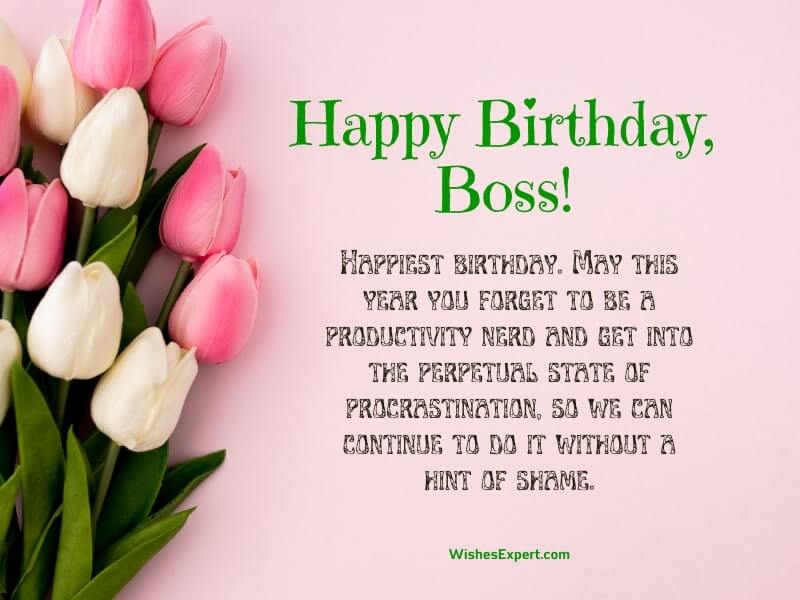 Happy Birthday Message To A Boss And Mentor