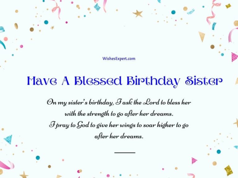 30+ Birthday Prayers For Sister