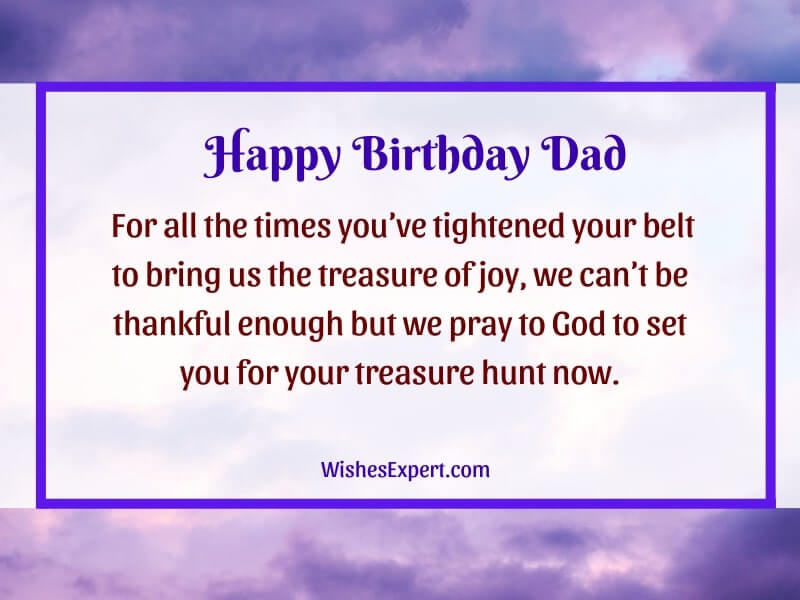 Birthday prayers for dad