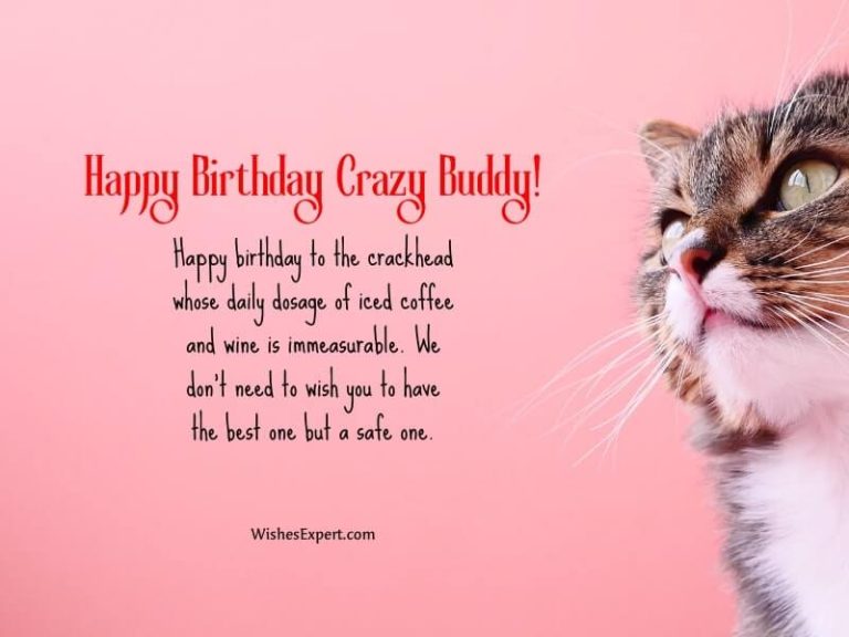 25+ Best Birthday Wishes for Crazy Friend