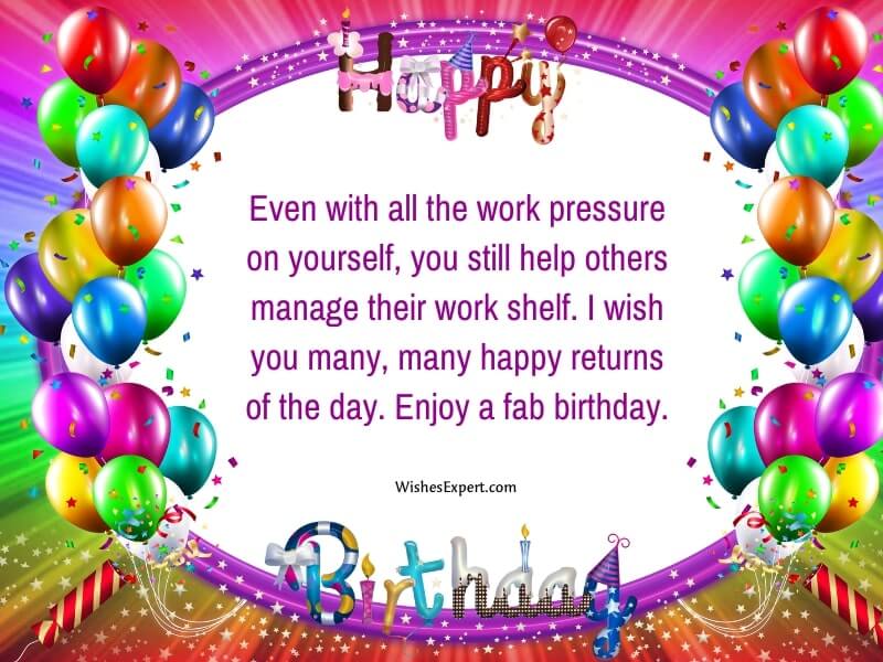 30+ Best Birthday Wishes For Employee