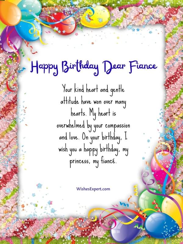 Birthday wishes for fiancé female