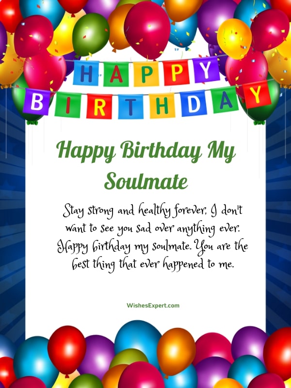 Funny Birthday Wishes for Soulmate
