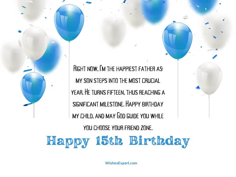 35 Best 15th Birthday Wishes And Messages