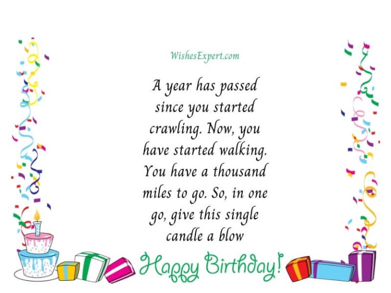 25 Cute 1st Birthday Wishes And Messages