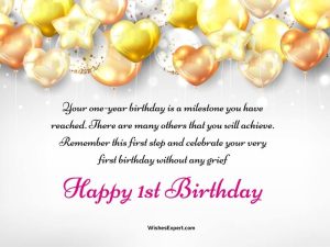 25 Cute 1st Birthday Wishes And Messages