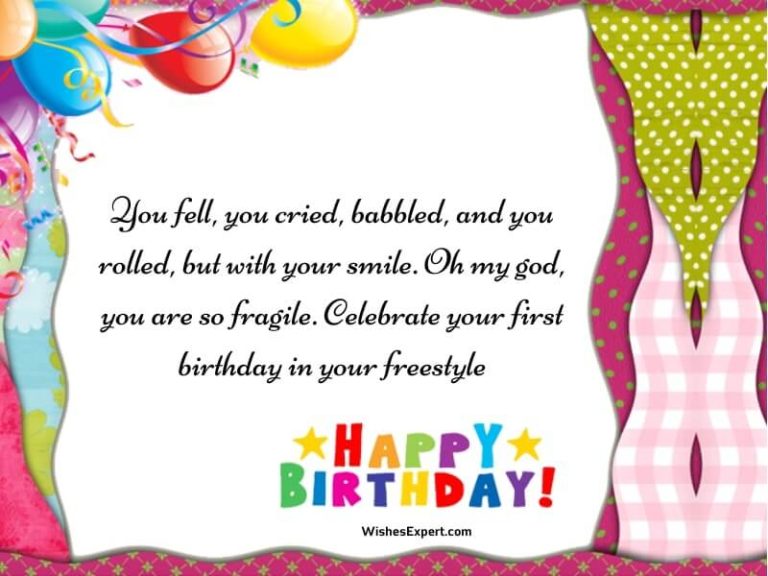 25 Cute 1st Birthday Wishes And Messages