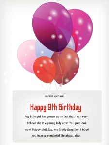 20 Best Happy 9th Birthday Wishes And Messages
