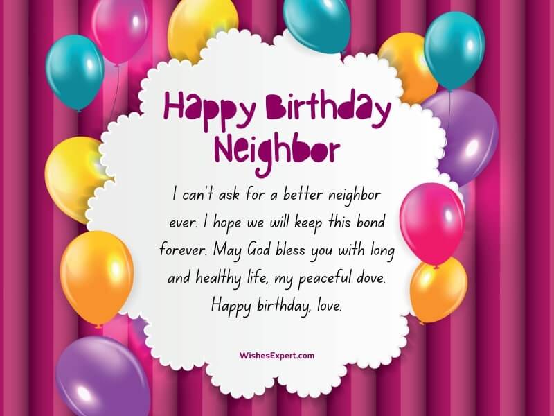 35+ Unique Birthday Wishes For Neighbor