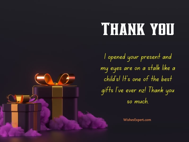 Thank you for an unexpected gift