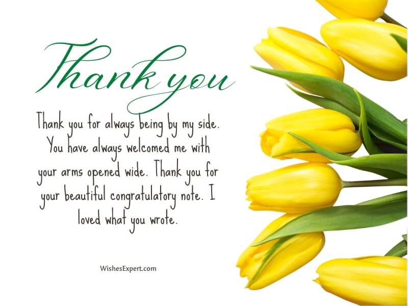 15 Ways To Say Thank You For The Congratulations