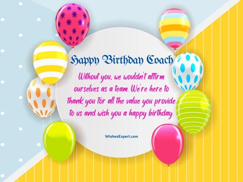 25+ Best Birthday Wishes And Messages For Coach – Wishes Expert