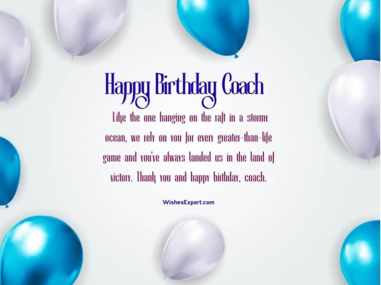 25+ Best Birthday Wishes And Messages For Coach