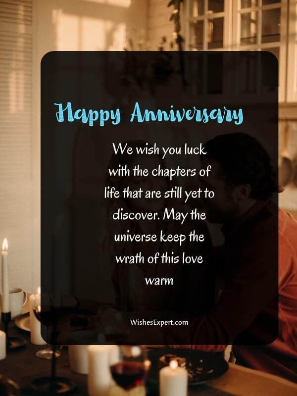 wedding anniversary message for couple