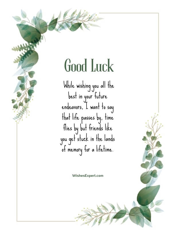 25+ Good Luck With Your Future Endeavors Wishes