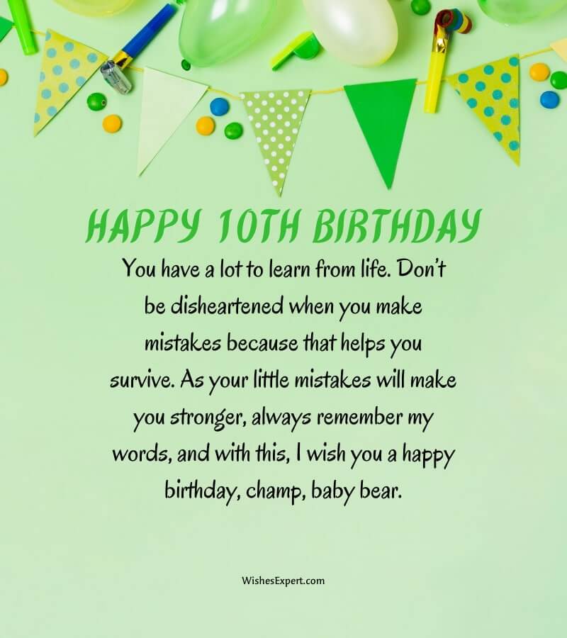 10th Birthday Wishes