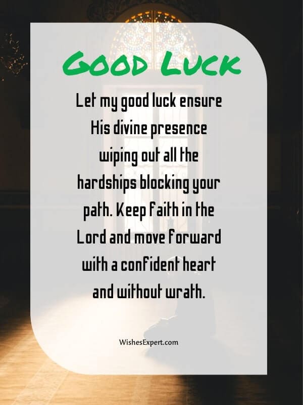 good luck prayer