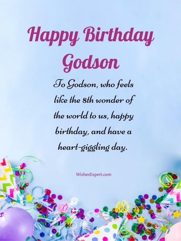 Birthday Wishes for Godson with Images