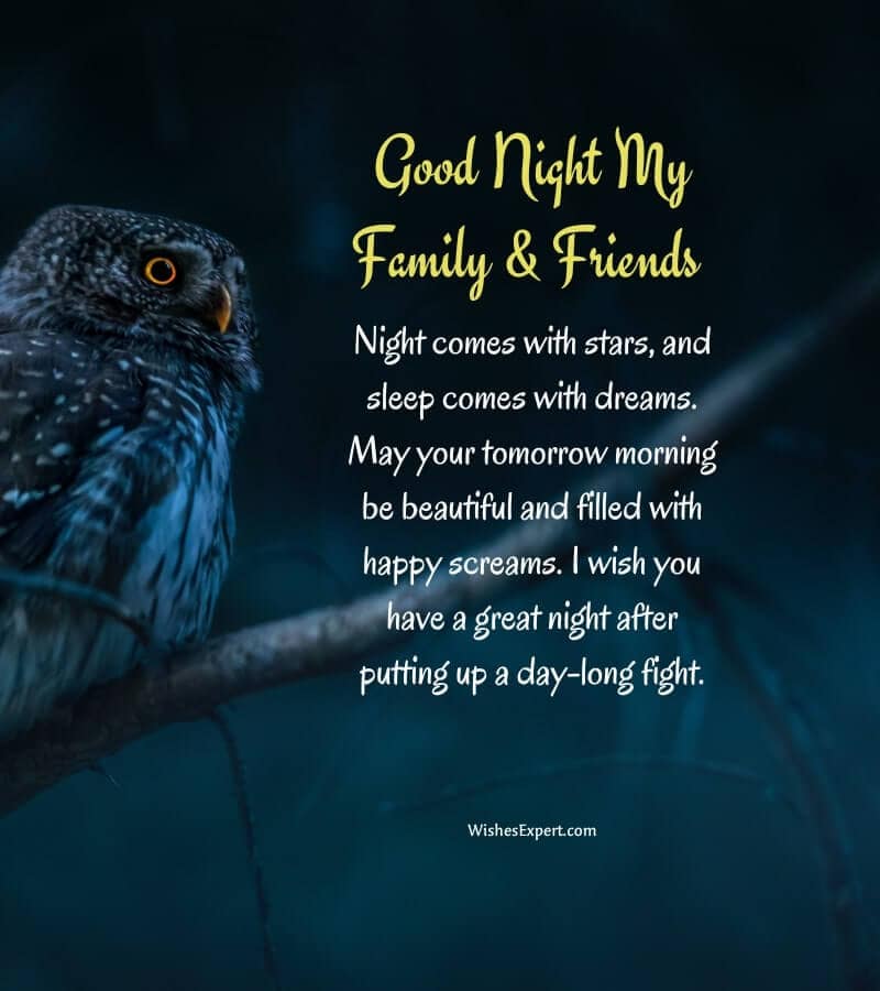 Good Night Wishes for Family and Friends (2)
