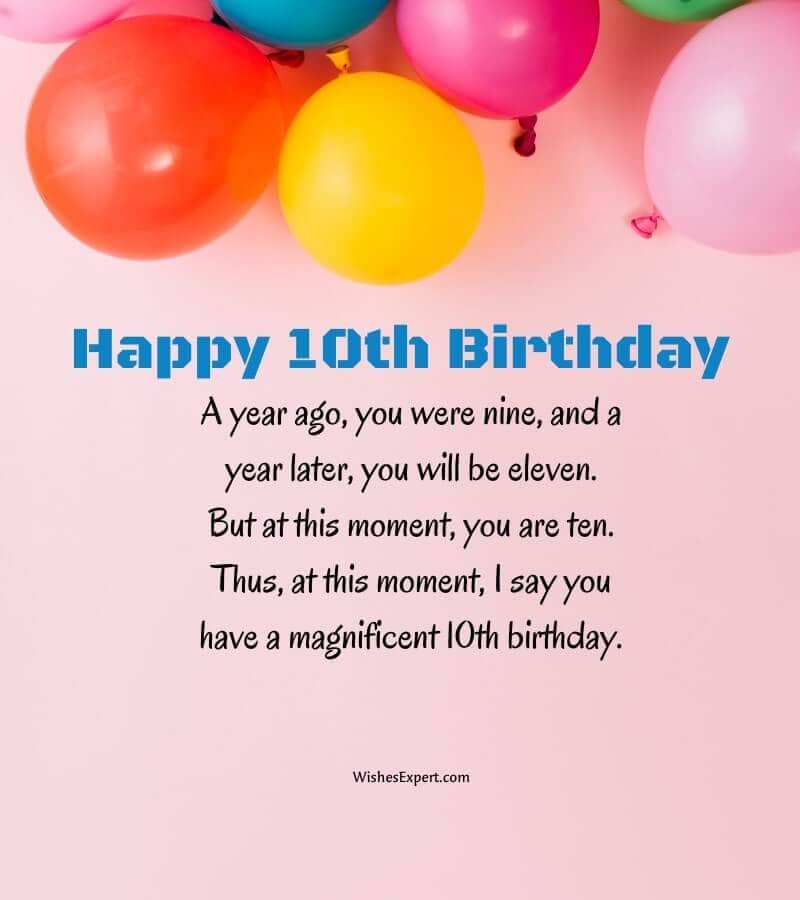 Happy 10th Birthday