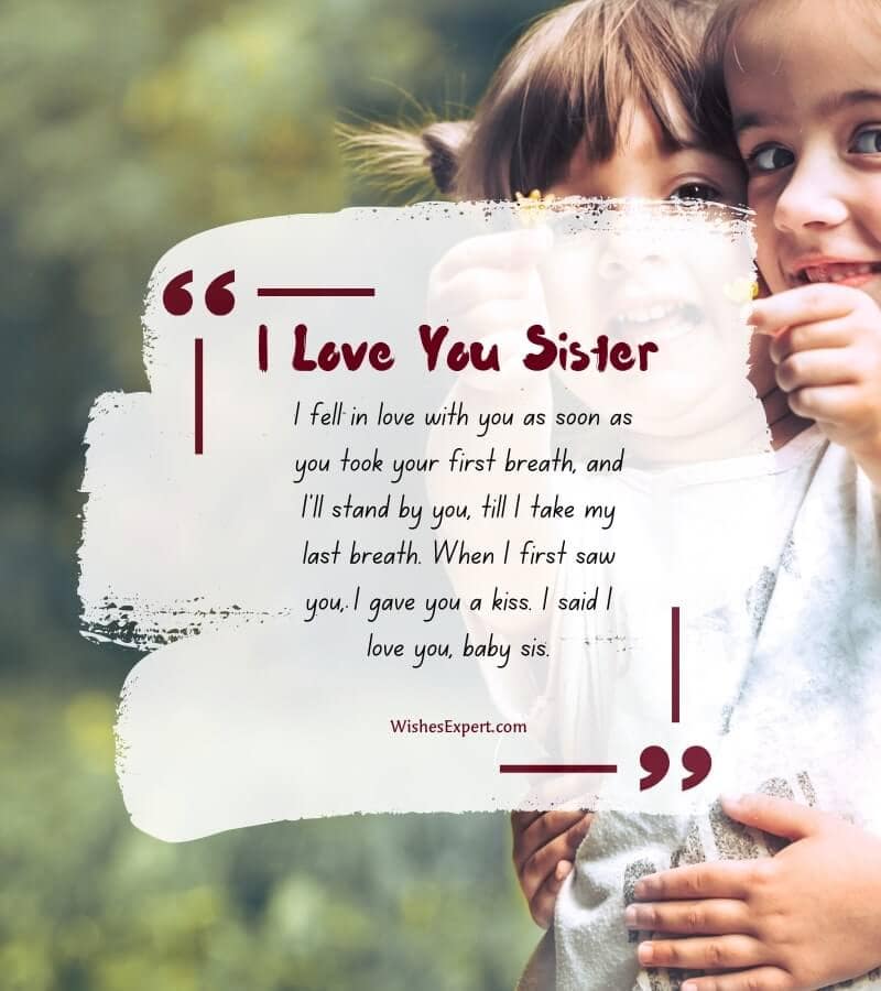 i love you little sister quotes