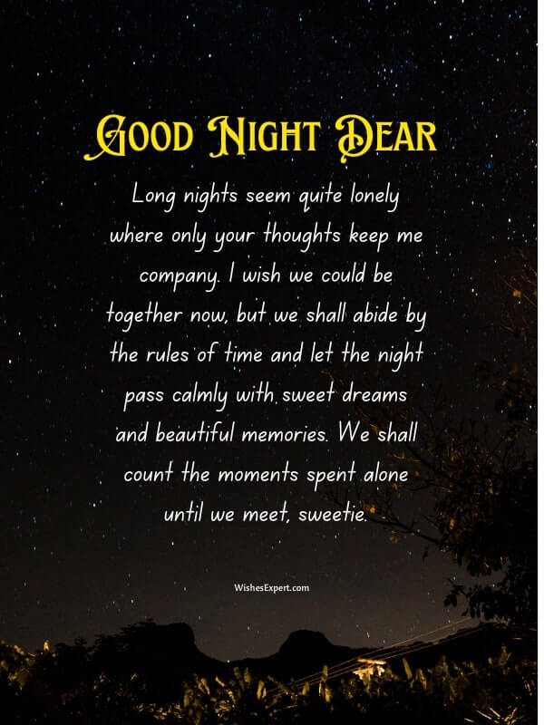 Long Goodnight Paragraphs for Him to Copy and Paste