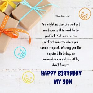 25+ Funny Birthday Wishes For Son From Mom & Dad