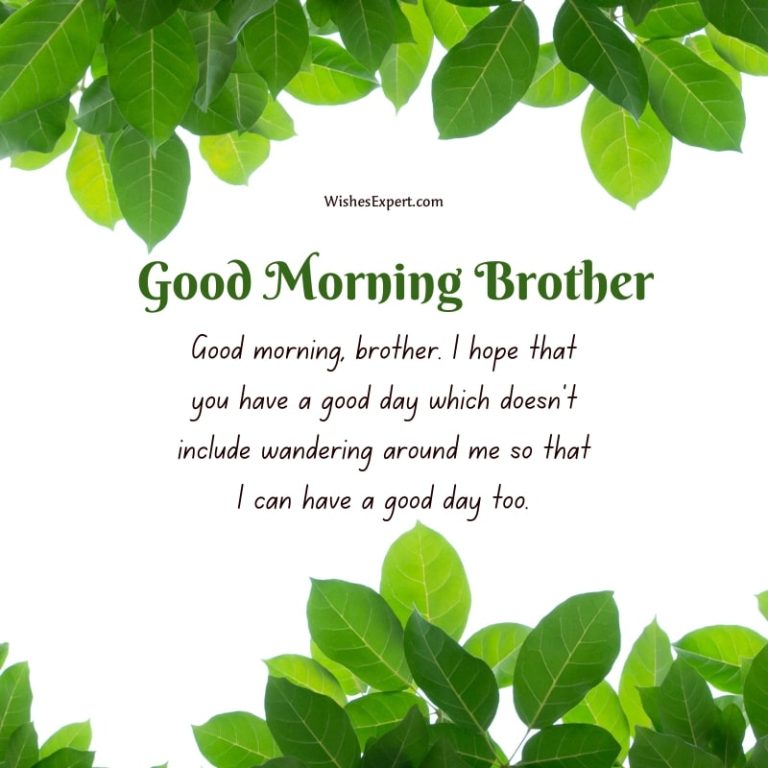 25 Lovely Good Morning Wishes For Brother