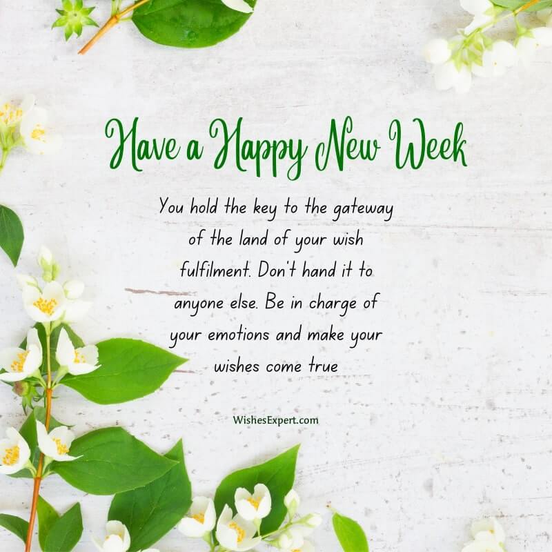 25+ Happy New Week Wishes and Messages – Wishes Expert