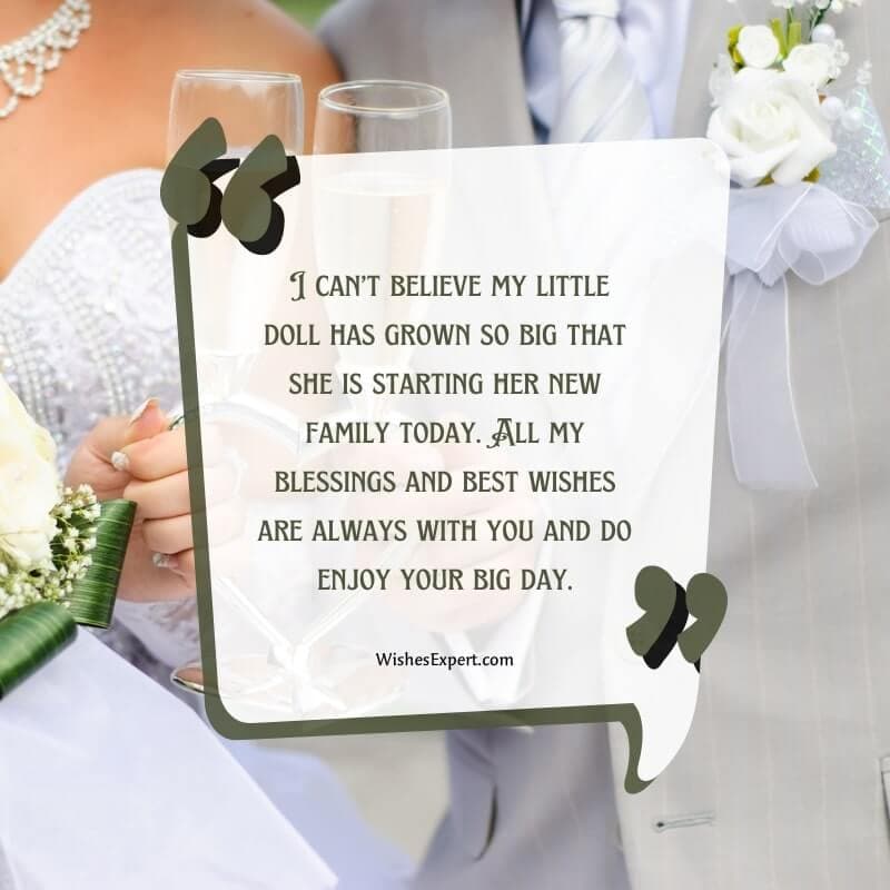 25+ Beautiful Wedding Wishes For Daughter