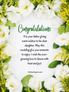 25+ Beautiful Wedding Wishes For Daughter