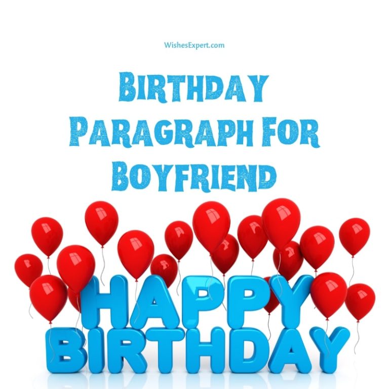 Birthday Paragraph For Boyfriend