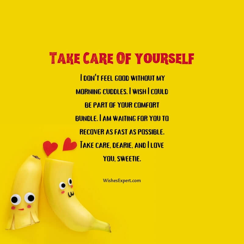 Cute Take Care Messages For Boyfriend