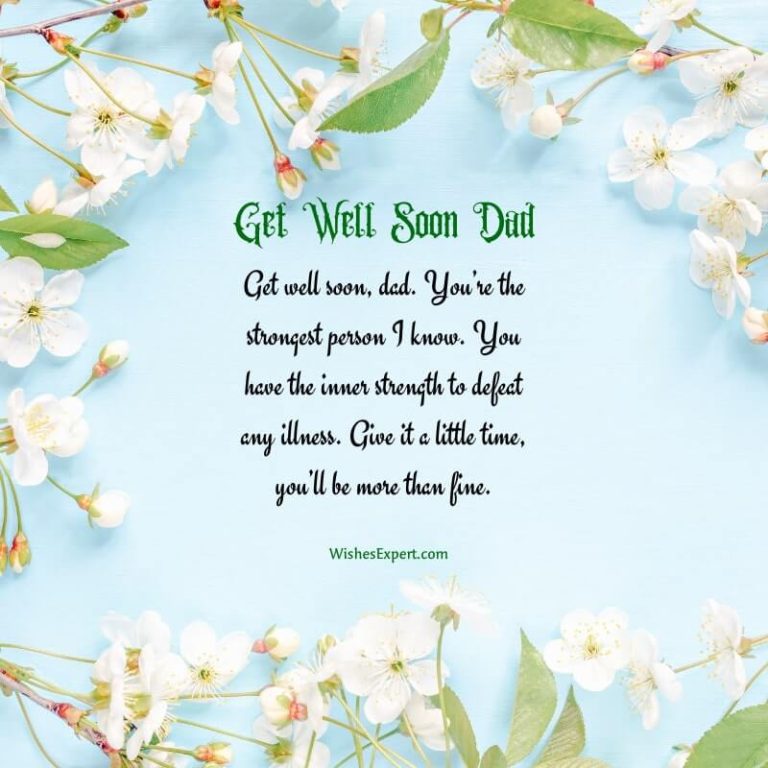 Get Well Soon Wishes for Dad 