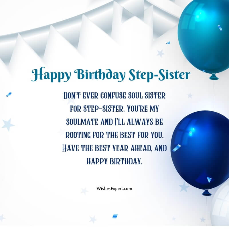 Happy Birthday Wishes For Step-sister