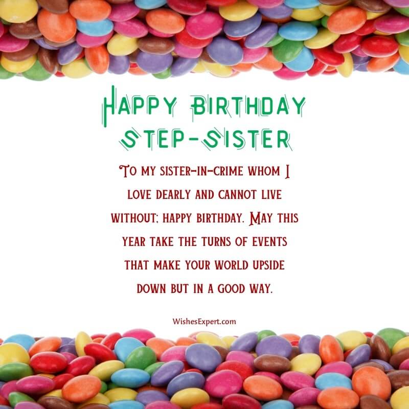 Happy Birthday Wishes For Step-sister